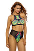 Sexy Egyptian Digital Print Mesh Cutout 2pcs Tankinis